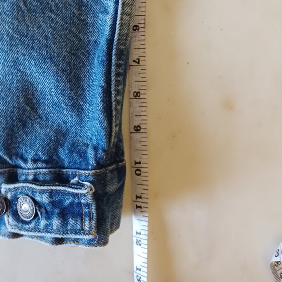 Vintage 80s Levis Denim Blue Jean Trucker Jacket 70506-0217 Size 46 Made in USA - Picture 16 of 16